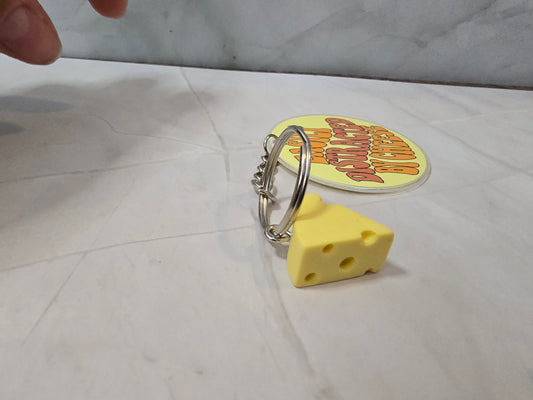 Easily Distracted by Cheese - Keyring