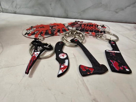 Horror Movies & Chill - Keyring