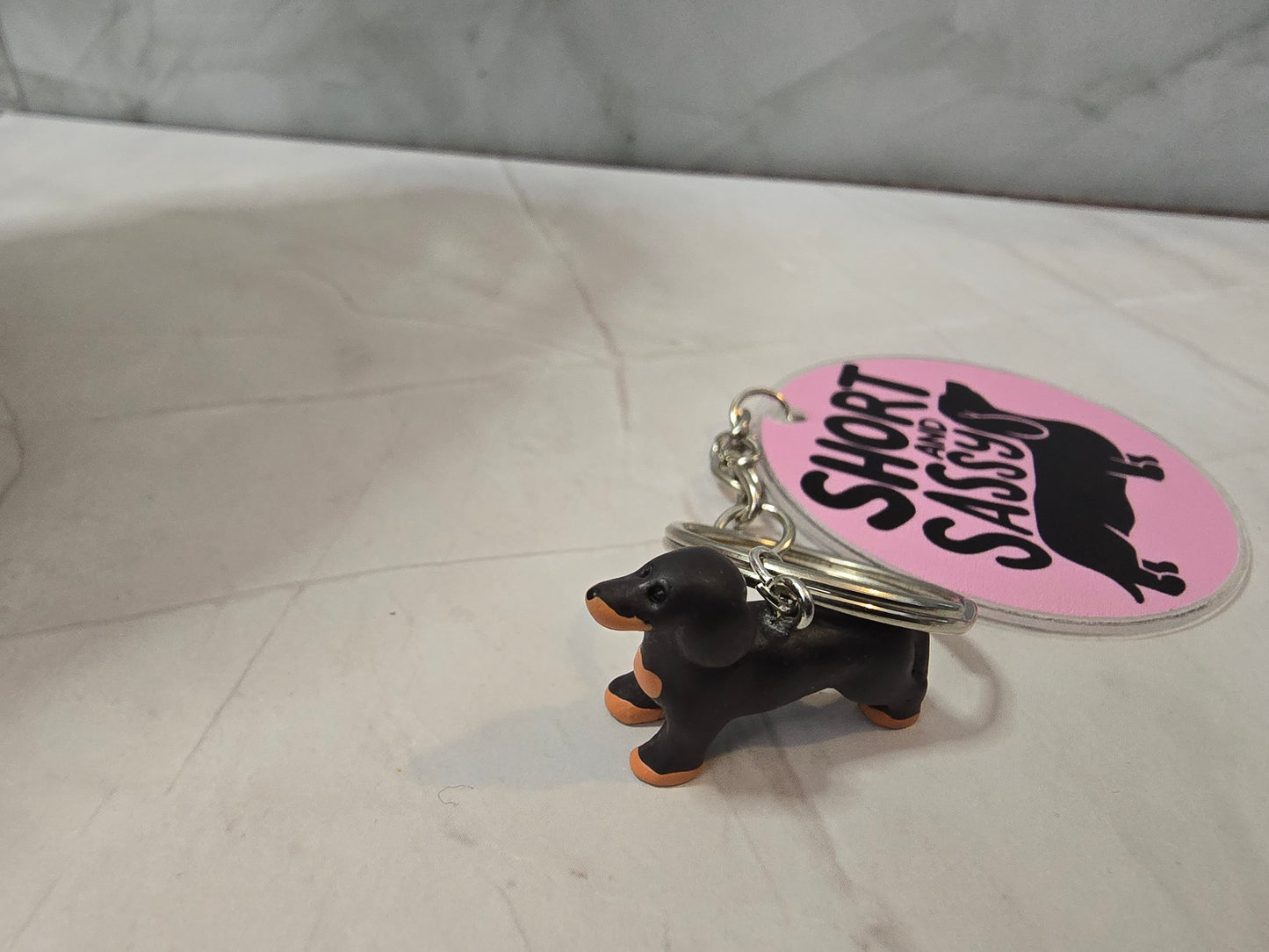 Short & Sassy Dachshund - Keyring