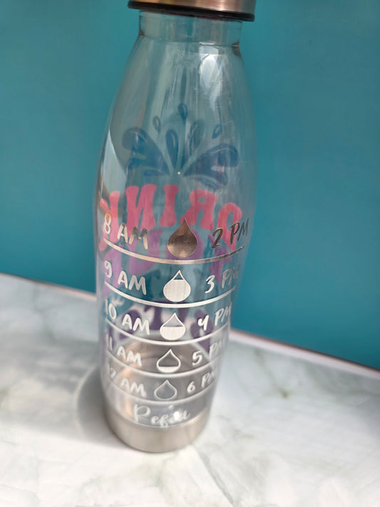 Drink Your Water B!tch - Plastic Water Bottle