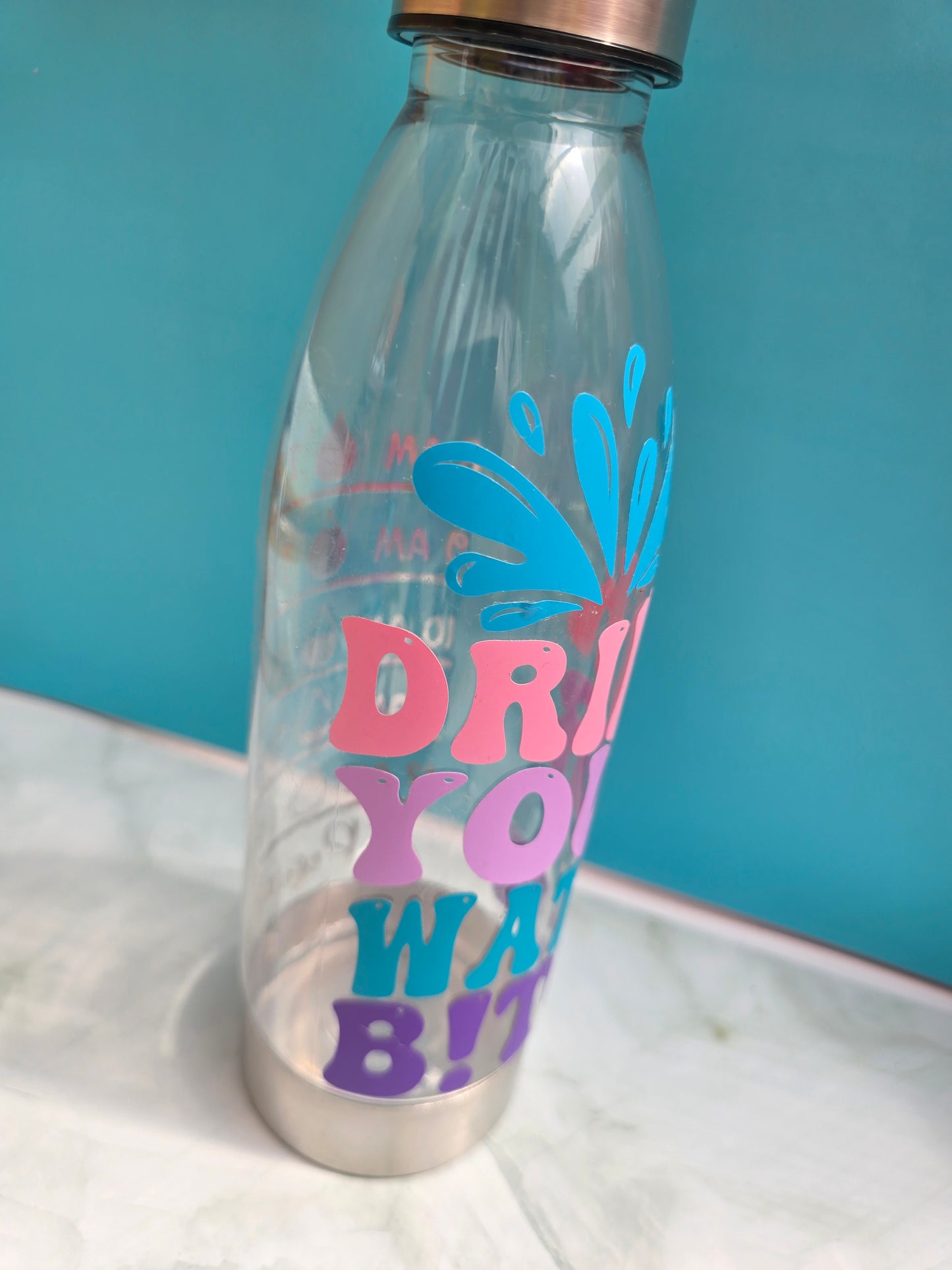 Drink Your Water B!tch - Plastic Water Bottle