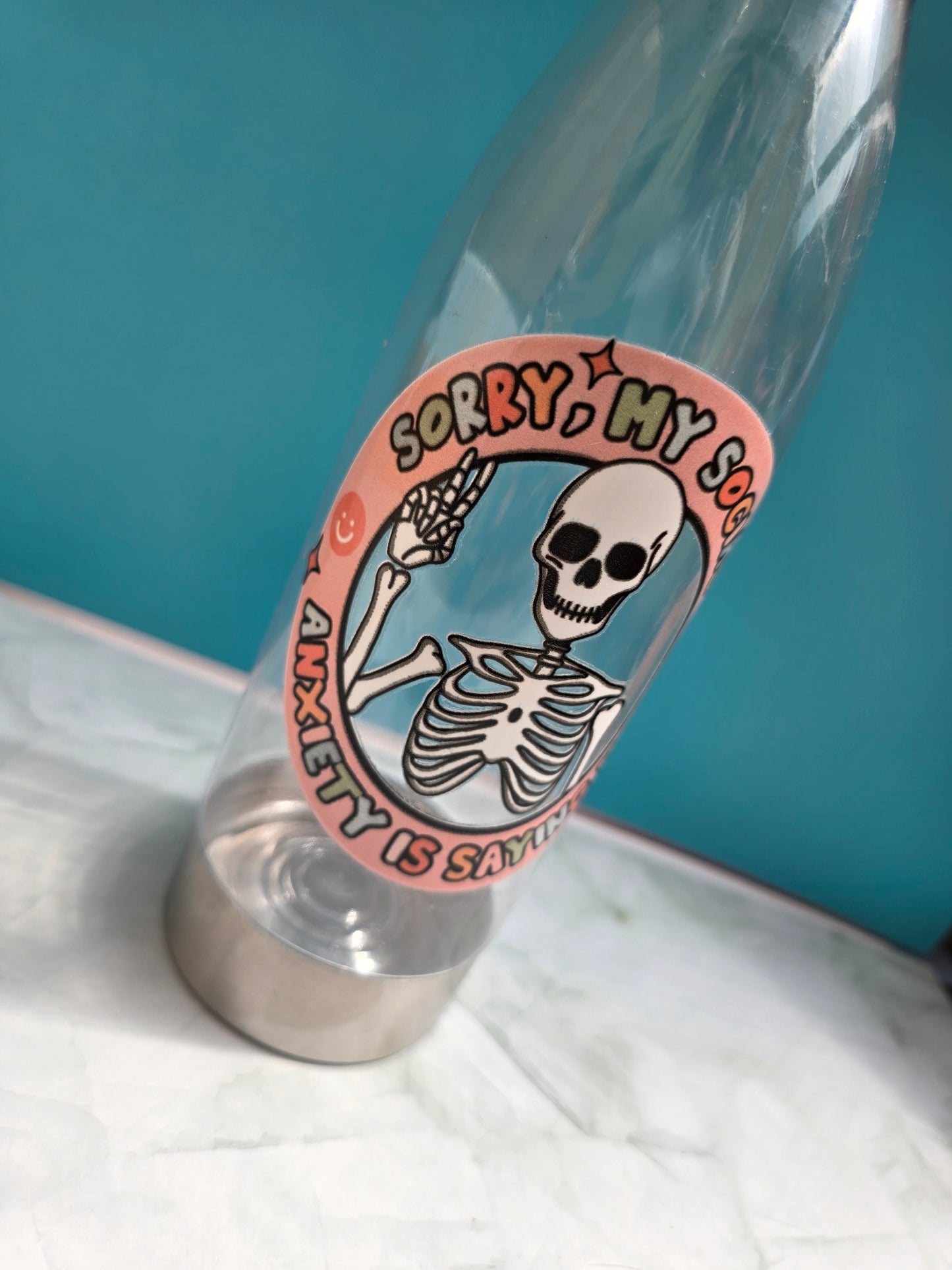 Social Anxiety Water Bottle