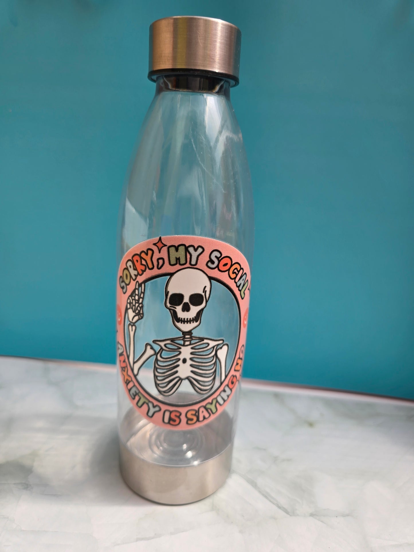Social Anxiety Water Bottle