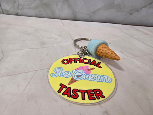 Official Ice Cream Taster - Keyring