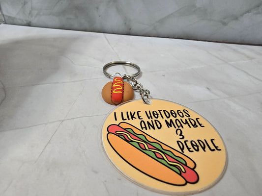 I like Hotdogs - Keyring