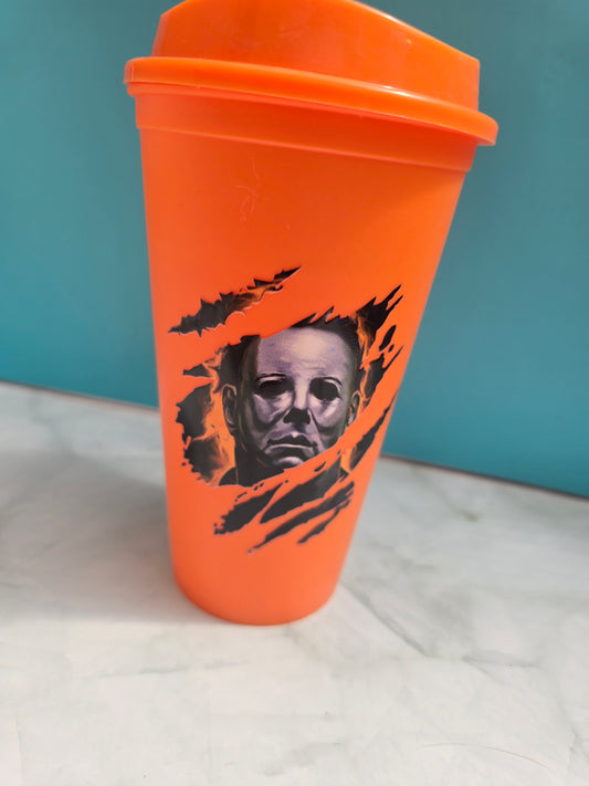 Travel Coffee Cup - Horror Halloween Michael Myers