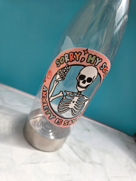 Social Anxiety Water Bottle