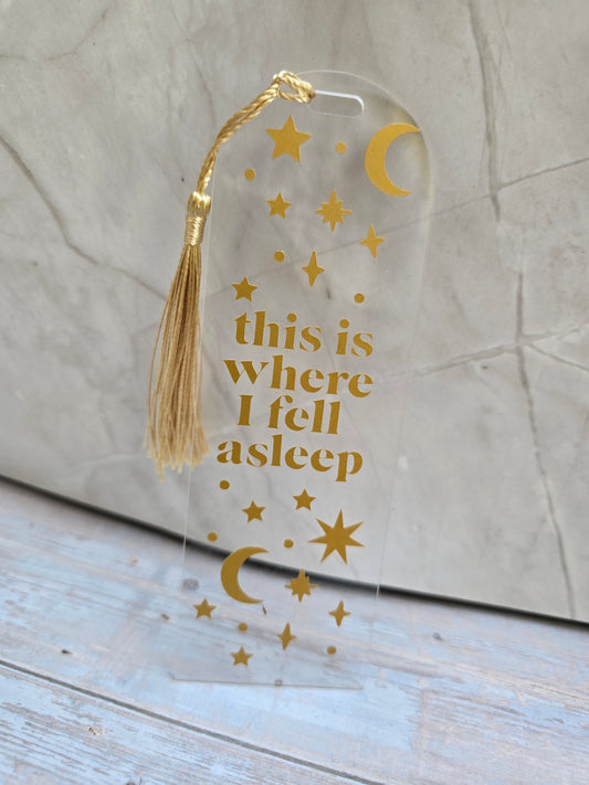 This is Where I Fell Asleep - Bookmark